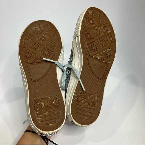 Converse blue low top sneakers unisex sizing women’s size 8 casual skateboard - Picture 7 of 10
